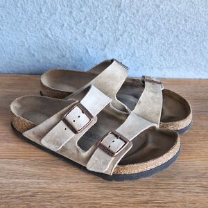 Birkenstock Arizona Sandals Women’s 5 5.5 36 Tan Leather Classic Shoes